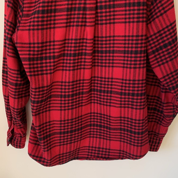WOOLRICH COTTON HEAVYWEIGHT BRAWNY BUFFALO PLAID FLANNEL SHACKET UNISEX SIZE M - Picture 8 of 10